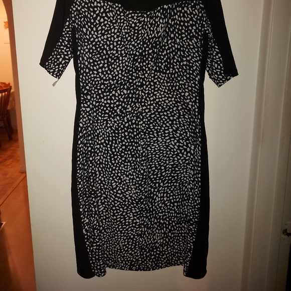 Chaps Black and White Dress - Picture 7 of 7